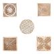 Set of 5 Piece New Mix Wooden Printing Block